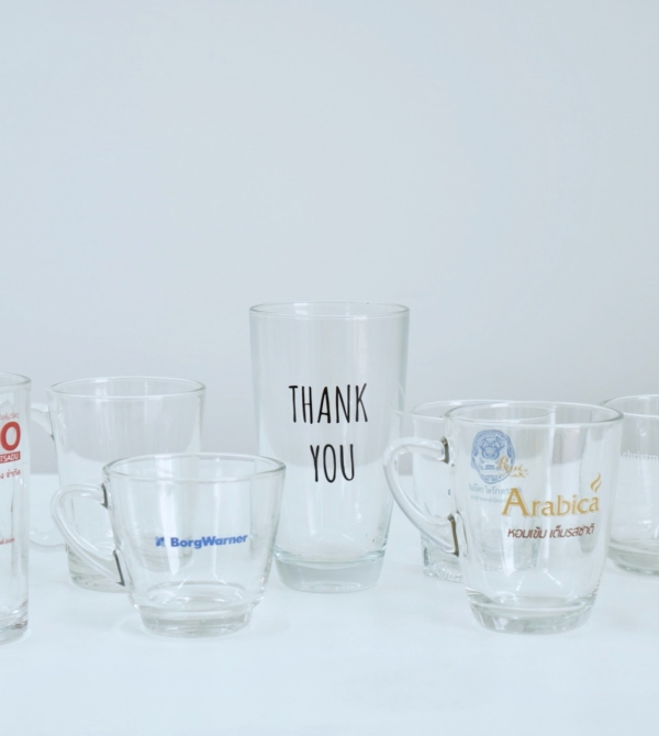 UG-ALL-แก้วใสสกรีนโลโก้ ของขวัญของพรีเมี่ยม โอกาสพิเศษ ส่งเสริมการตลาด