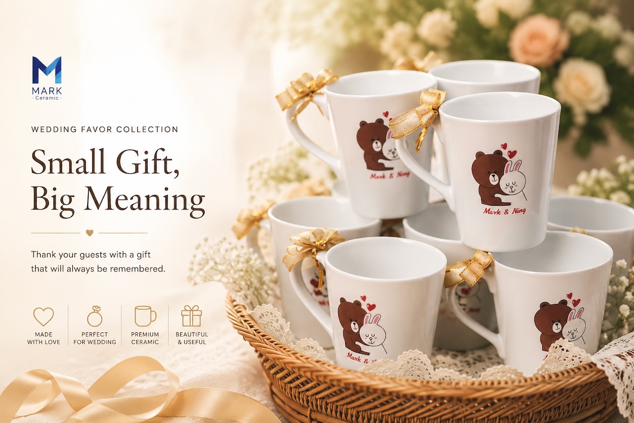 ของชำร่วยงานแต่งงาน 2026 ทำไมแก้วกาแฟเซรามิกยังเป็นตัวเลือกยอดนิยม