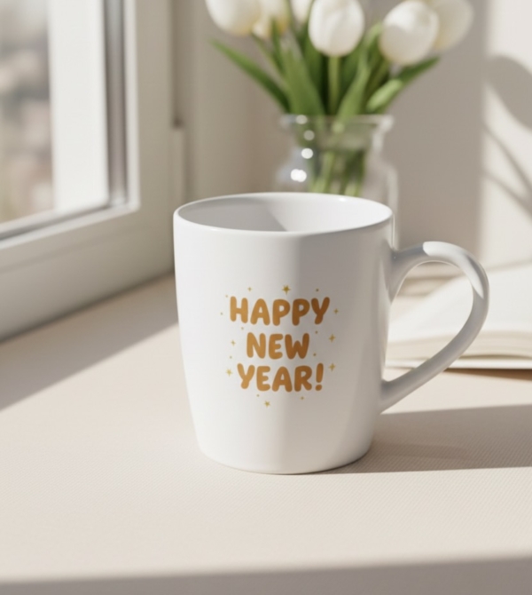 แก้วเซรามิคพรีเมียม สีขาวมัน แก้วเซรามิคสกรีนลาย