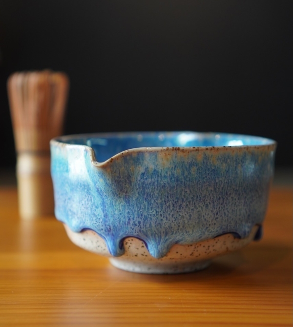 Handmade Heart-Shaped Matcha Bowl: Artisan Ceramic Chawan
